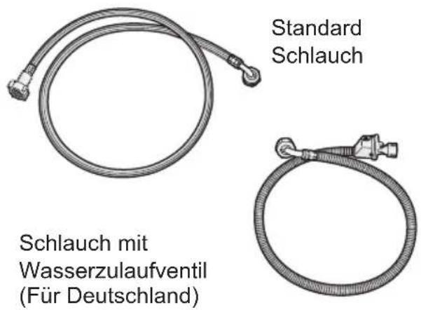 Standard Schlauch Schlauch mit Wasserzulaufventil (Für Deutschland)