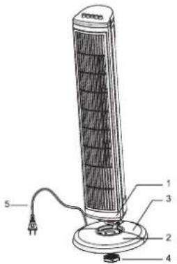 Kalley K-TF60 - Diagrama de partes - 1