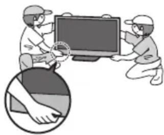 PANASONIC Viera TX-P50U30J - Setzen Sie den Bildschirm keiner starken äußeren Einwirkung oder Erschütterung aus - 1