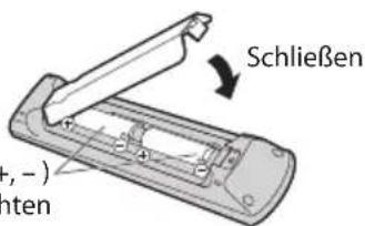 PANASONIC Viera TX-P50U30J - Einlegen / Entfernen der Batterien der Fernbedienung - 2