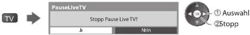 PANASONIC Viera TX-P46GW30 - Rückkehr zum Live TV-Modus - 1