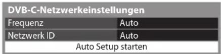 PANASONIC Viera TX-P46GW30 - [DVB-C-Netzwerkeinstellungen] - 1