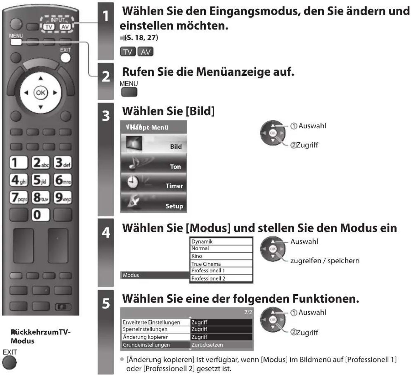 PANASONIC Viera TX-P46GW30 - ErweiterteBildeinstellungen - 1