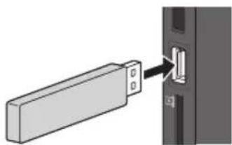 PANASONIC Viera TX-P46GW30 - Zum Einführen oder Entnehmen der SD-Karte / des USB-Flash-Speichers - 1