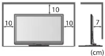 PANASONIC Viera TX-P46GW30 - Für einen zur Wärmeabfuhr ausreichenden Freiraum im Umfeld des Gerätes sorgen - 1
