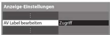 PANASONIC Viera TX-P46GW30 - Wählen Sie [AV Label bearbeiten] - 1