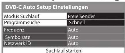 PANASONIC Viera TX-P46GW30 - Nehmen Sie die gewünschten Einstellungen für die Auto Setup Einrichtung vor. - 1
