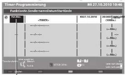 PANASONIC Viera TX-P46GW30 - Wählen Sie die Funktion ([Ext. Rec.], [USB HDD-Rec.] oder [Erinnerung]) - 1