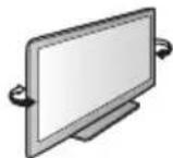 PANASONIC Viera TX-P46GW30 - Einstellen des Bildschirms auf den gewünschten Winkel - 1