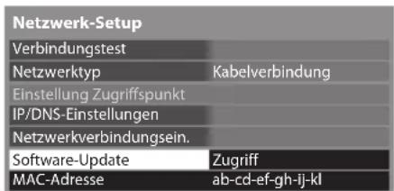 PANASONIC Viera TX-P46GW30 - Wählen Sie [Software-Update] - 1