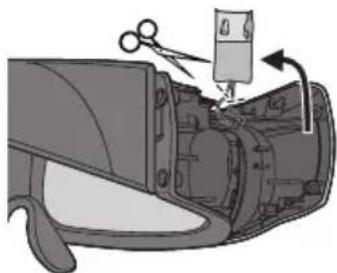 PANASONIC Viera TX-P42VT30J - Herausnehmen des Akkus - 3