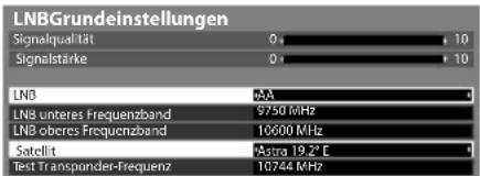 PANASONIC Viera TX-P42VT30J - Stellen Sie [LNB] und [Satellit] ein - 1