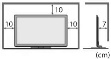 PANASONIC Viera TX-P42VT30J - Für einen zur Wärmeabfuhr ausreichenden Freiraum im Umfeld des Gerätes sorgen - 1