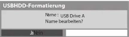 PANASONIC Viera TX-P42VT30J - 3Bearbeiten des USB-Festplattennamens - 1