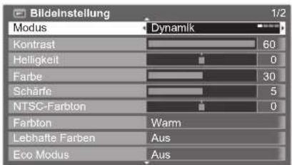 PANASONIC Viera TX-P42S20E - Wählen Sie den gewünschten Eintrag. - 1
