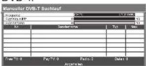 PANASONIC Viera TX-P42S20E - Manuelles Einstellen des DVB-Programms Manueller Suchlauf - 3