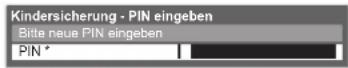PANASONIC Viera TX-P42S20E - ① Geben Sie die gewünschte PIN (4-stellige Zahl) ein. - 1