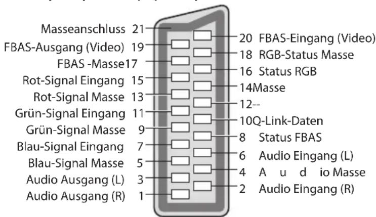 PANASONIC Viera TX-P42GTF32 - Informationen über die SCART- und HDMI-Buchsen - 1