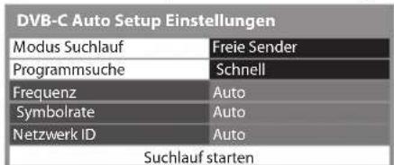 PANASONIC Viera TX-P42GTF32 - Nehmen Sie die gewünschten Einstellungen für die Auto Setup Einrichtung vor. - 1