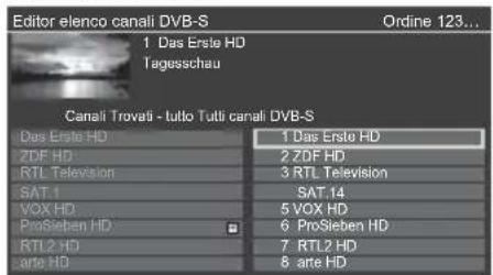 PANASONIC TX-58GXN888 - Selezione di un canale da modificare (☐Canali criptati) - 1