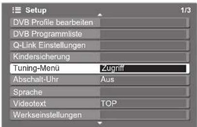 PANASONIC Viera TH-D42PF72EA - Wählen Sie „Tuning-Menü“ aus. - 1