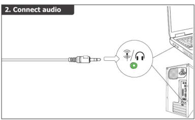 2. Connect audio