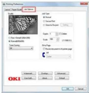 OKI ES5112dn - Speichern von Druck-Daten auf dem Drucker von einem Computer aus - 1