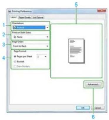 OKI ES5112dn - Registerkarte [Layout] - 1