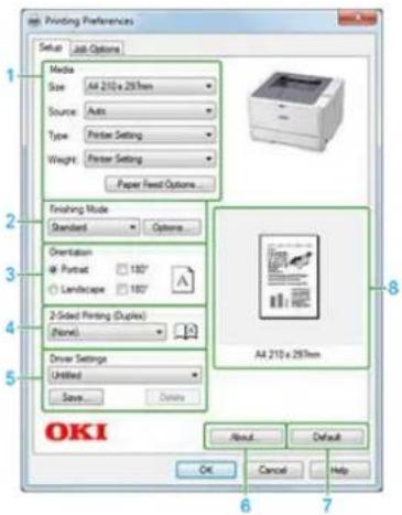 OKI ES5112dn - Registerkarte [Auftragsoptionen] - 2