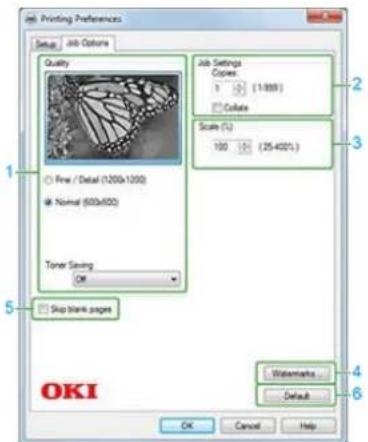 OKI ES5112dn - Registerkarte [Auftragsoptionen] - 3