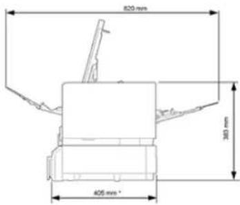 820 mm 380 mm 425 mm *