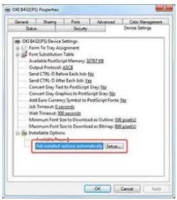 OKI ES4132dn - Einstellen von Fach 2 (optional) auf den Windows PS-Druckertreiber - 1