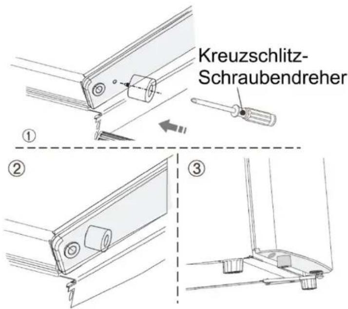 Kreuzschlitz- Schraubendreher ① ② ③