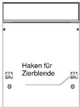 Haken für Zierblende