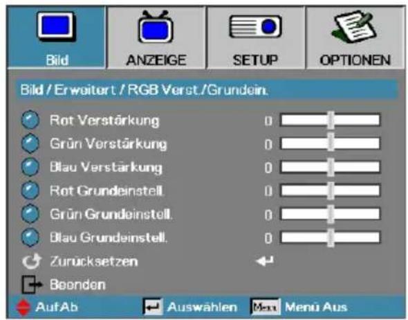 OPTOMA EH505e-B - Bild | Erweitert | RGB Verst./Grundein. - 1