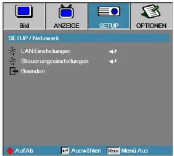 OPTOMA EH505e-B - Setup | Netzwerk - 1