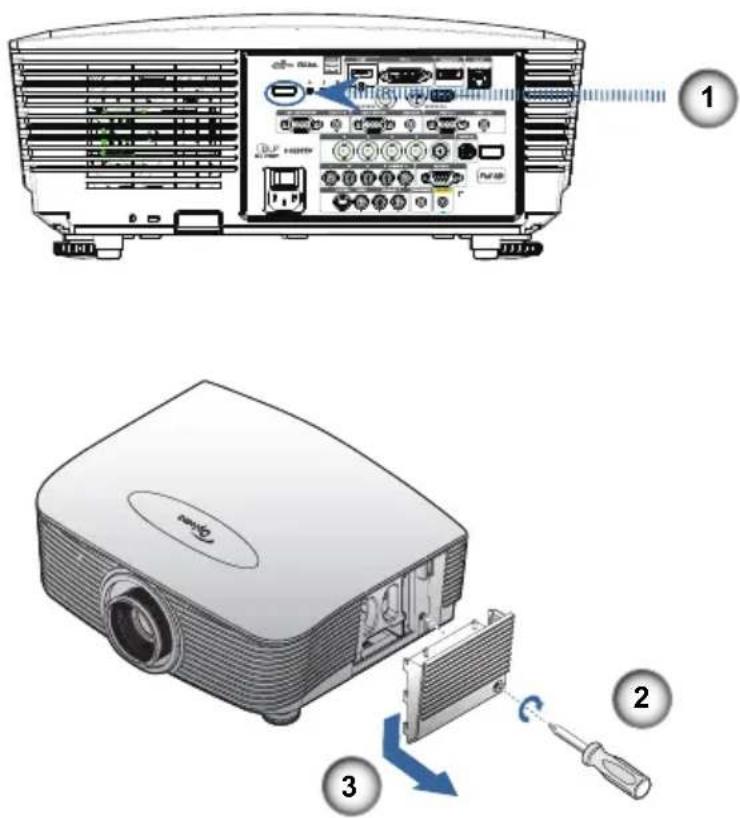 OPTOMA EH505e-B - Lampentausch - 2