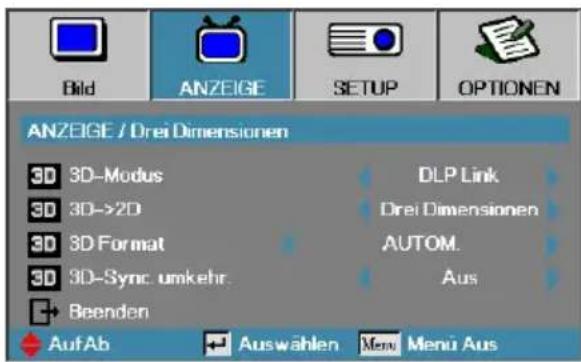 OPTOMA EH505e-B - Anzeige | Drei Dimensionen - 1