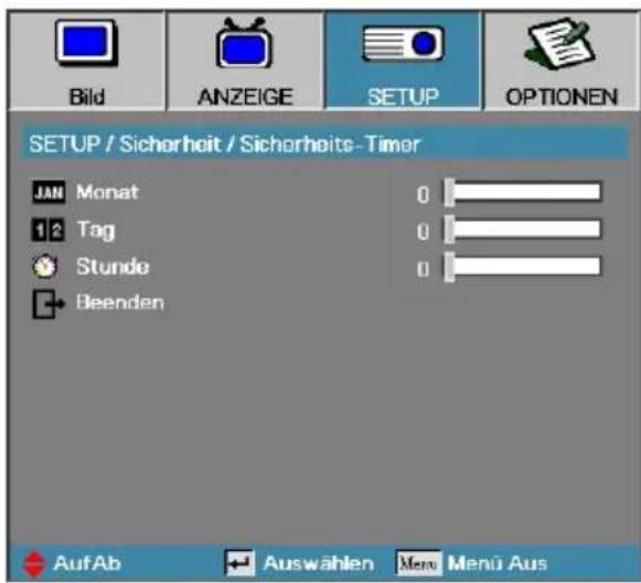 OPTOMA EH505e-B - Scherheits-Timer - 1