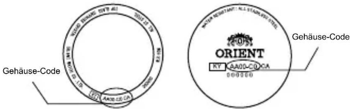 ORIENT Contemporary RA-AC0017S - Suchen nach dem Gehäusecode - 1