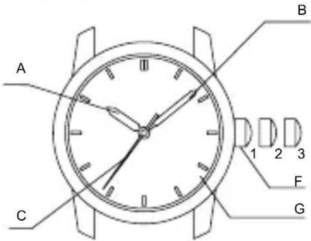 ORIENT Sports RA-AC0F07S - NAMEN UND FUNKTIONEN DER EINZELTEILE - 3