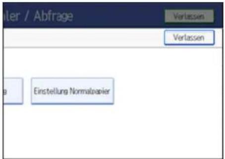 Einstellung Normalpapier
