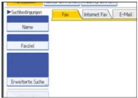 Suchbedingungen Name Faxziel Erweiterte Suche_