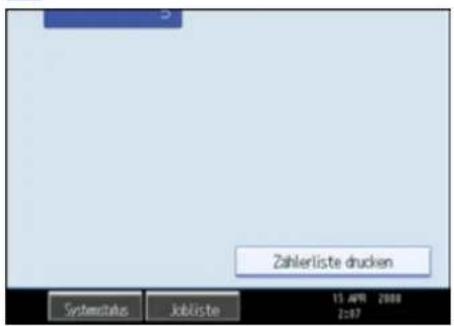 Zahllerliste drucken Systemstatus Inblicste 15 AFR 2000 2:07