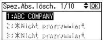 Spez.Abs. lösch. 1/10 OK 1:ABC COMPANY 2:*Nicht program 3:*Nicht program