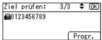 Ziel prüfen: 3/3 OK 0123456789 Progr.