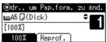 dr., um Pap.form. zu änd. A5 (Dick) [100%] 100% Reprof.