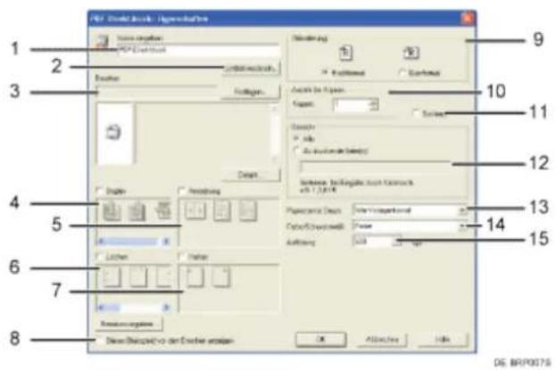 RICOH Aficio MP 201F - PDF-Direktdruckeigenschaften - 1