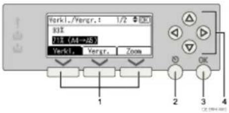 Verkl./Vergr.: 1/2 OK 93% 71% (A4→A5) Verkl. Vergr. Zoom 1 2 3 4
