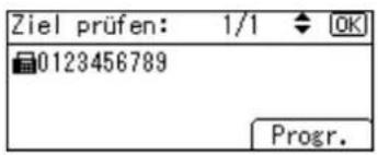 Ziel prüfen: 1/1 OK 0123456789 Progr.
